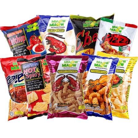 马来西亚进口 妙妙膨化食品零食 龙虾片等多口味选择 特产零食国外小吃休闲食品图片大全 邮乐官方网站